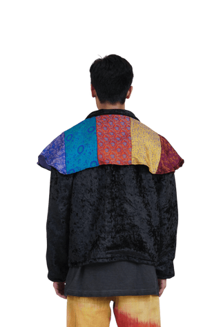 Banarsi applique velvet jacket