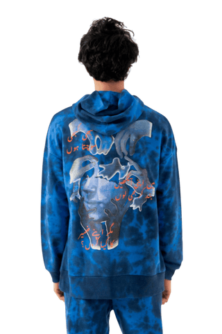 Digink collab tye dye hoodie