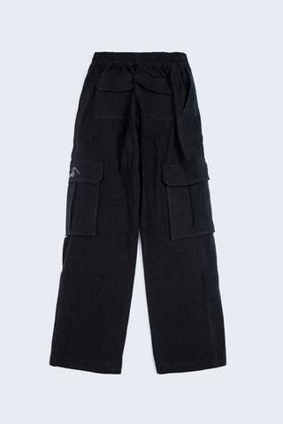Black Ajrak Cargo Pant