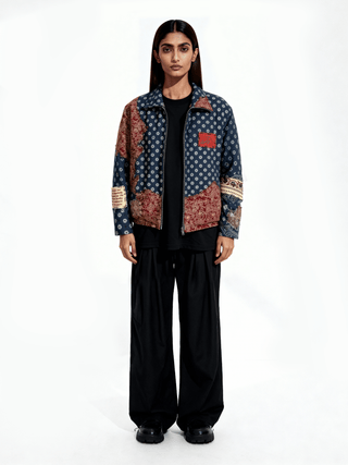 Reversible Ajrak friends & family jacket