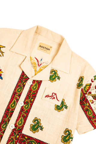 "Heirloom hues" button-down