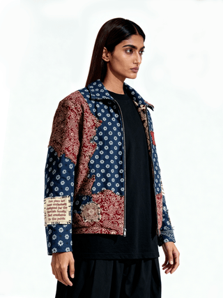 Reversible Ajrak friends & family jacket