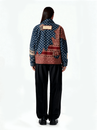 Reversible Ajrak friends & family jacket
