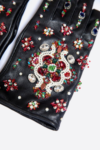 Kahani hand-embroidered gloves