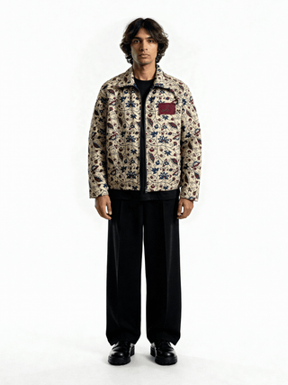 Reversible Ajrak friends & family jacket