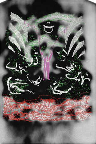 "Dil mera 2gb" screen print T-shirt