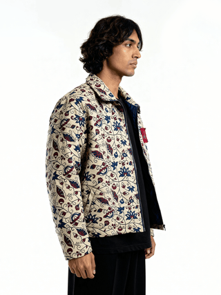 Reversible Ajrak friends & family jacket
