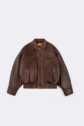 Heritage Leather Bomber Jacket