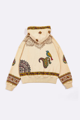 Biscotti Block Print Paisley Hoodie