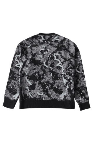 "Shadows" jacquard knit sweatshirt