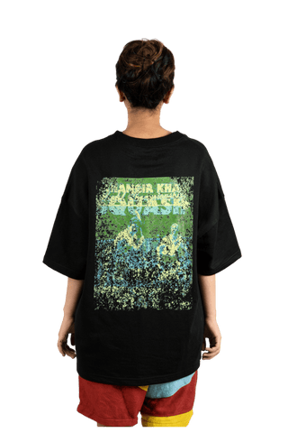 "555" squash black T-shirt