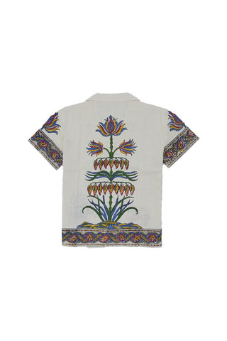"Emperors circus" hand blockprint button-down