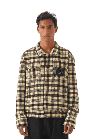 Plaid handwoven heavyweight shirt