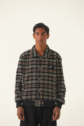 "Sunset strip" handwoven bomber jacket