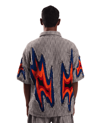 "Fireflies in the mist" button-down