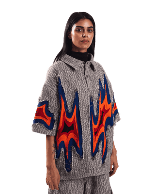 "Fireflies in the mist" button-down