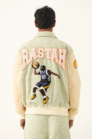 "Rastah rebels" varsity jacket