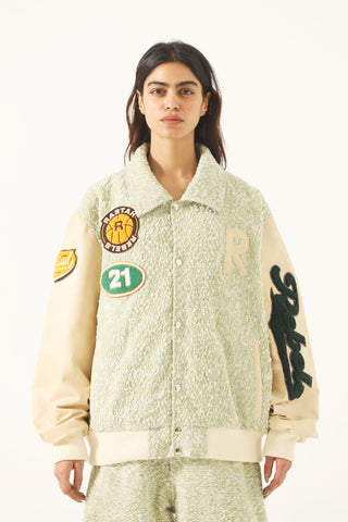 "Rastah rebels" varsity jacket