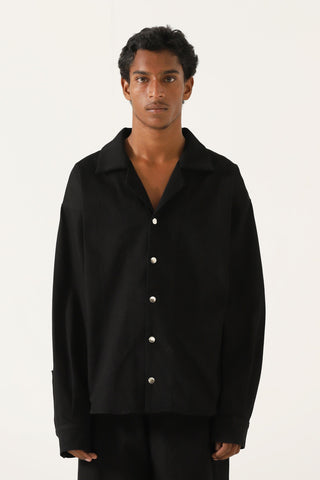 Handwoven full-sleeve button-down