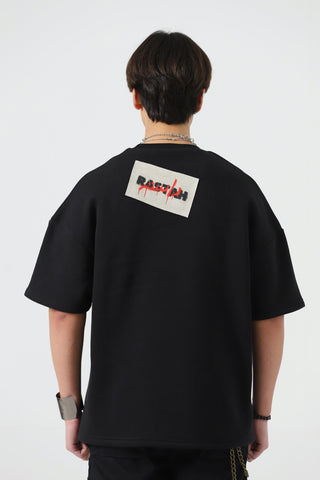 "These kids" screen print black T-shirt
