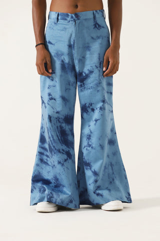 "After hours" marble print trousers