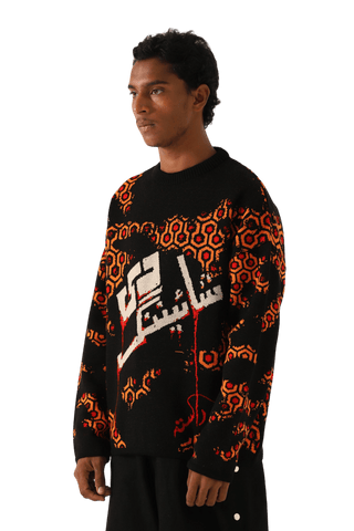 "The shining" jacquard knit sweater