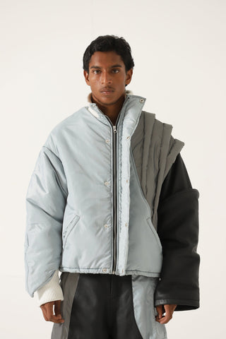 "2001" paneled time travel jacket