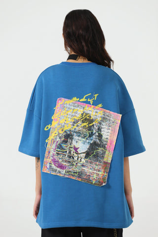 Test run - "+92" royal blue patch T-shirt