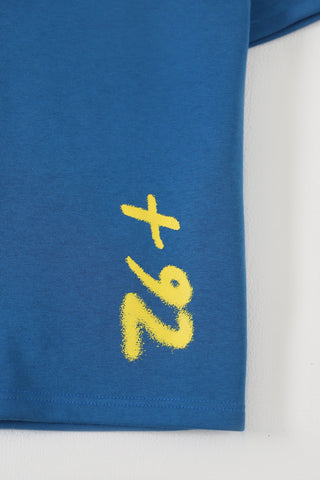 Test run - "+92" royal blue patch T-shirt