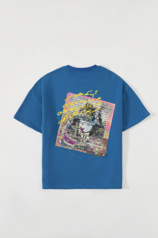 Test run - "+92" royal blue patch T-shirt