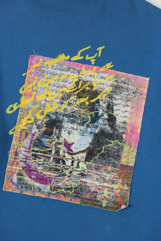 Test run - "+92" royal blue patch T-shirt