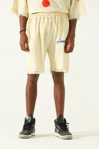 Handwoven logo shorts