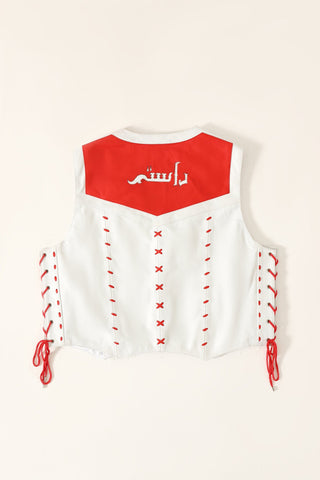 Handcrafted leather vest