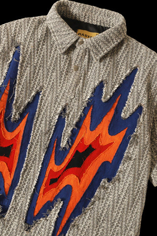 "Fireflies in the mist" button-down