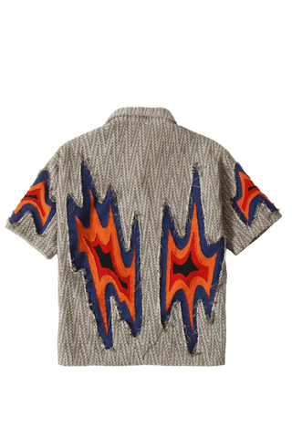 "Fireflies in the mist" button-down