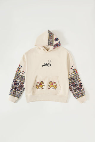 "Kalamkaar" hand block print hoodie V3