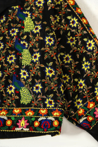 "Garden of love" hand-embroidered evening jacket
