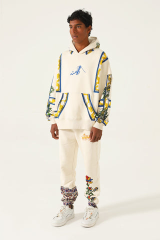 "Palm springs" block print hoodie