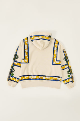 "Palm springs" block print hoodie