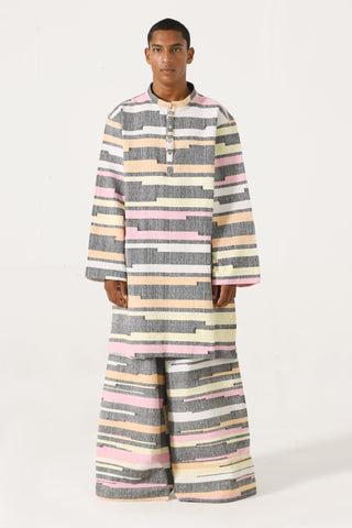 Kasuri jacquard kameez