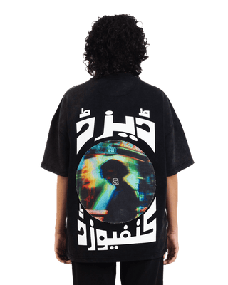 "Dazed confusion" oversized cotton T-shirt