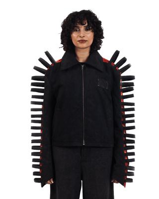 "Autumn blaze" woolen jacket