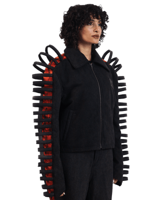 "Autumn blaze" woolen jacket