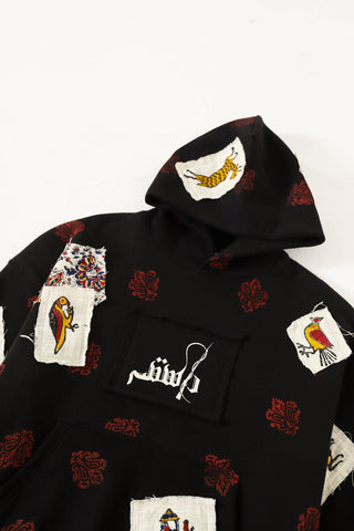 Patchwork blockprint hoodie V4