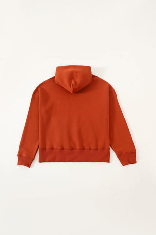 Deep rust logo hoodie