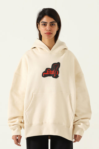 "Subcontinent" beige hoodie