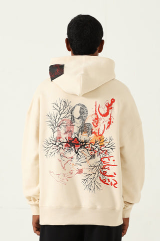 "Subcontinent" beige hoodie