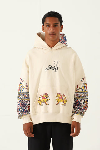 "Kalamkaar" hand block print hoodie V3
