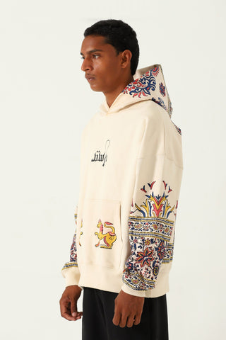 "Kalamkaar" hand block print hoodie V3