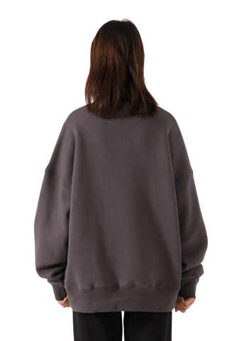 "Insaaf" ash grey printed sweatshirt